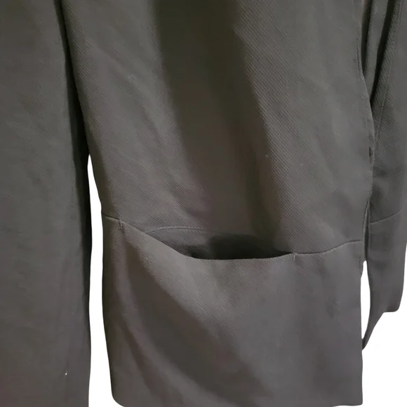 Vince Camuto Womens Size 12 Black Blazer Dress Jacket w/ Shawl Collar & Pockets - Picture 3 of 6